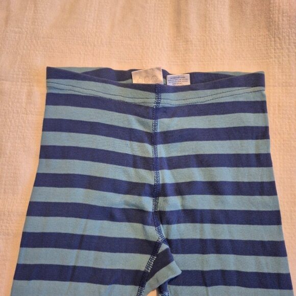 Hanna Andersson boys size 5 2 tone blue pajama set, pants need new elastic - Picture 5 of 9
